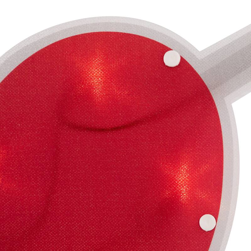 18" Lighted Red Heart Arrow Valentine's Day Window Silhouette Decor