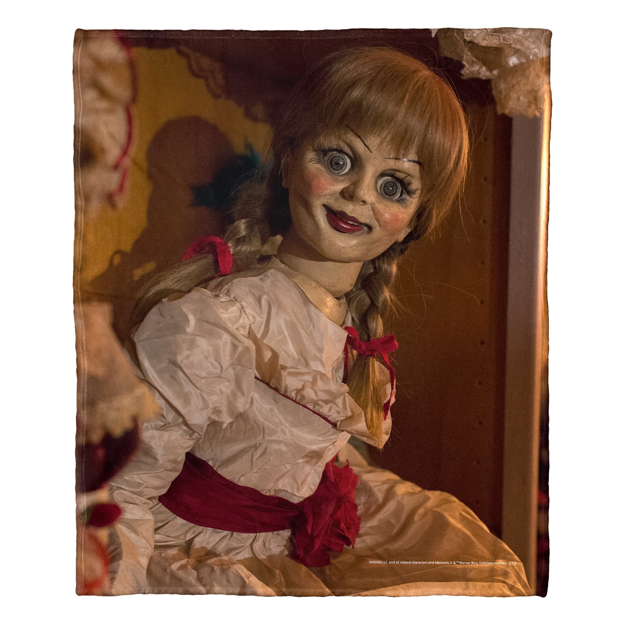Warner Brothers Annabelle She Knows You're There Silk Touch Throw Blanket
