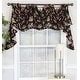 preview thumbnail 1 of 0, RLF Home Quality Norfolk Multi 3-Scoop Victory Swag - 65x26 Black