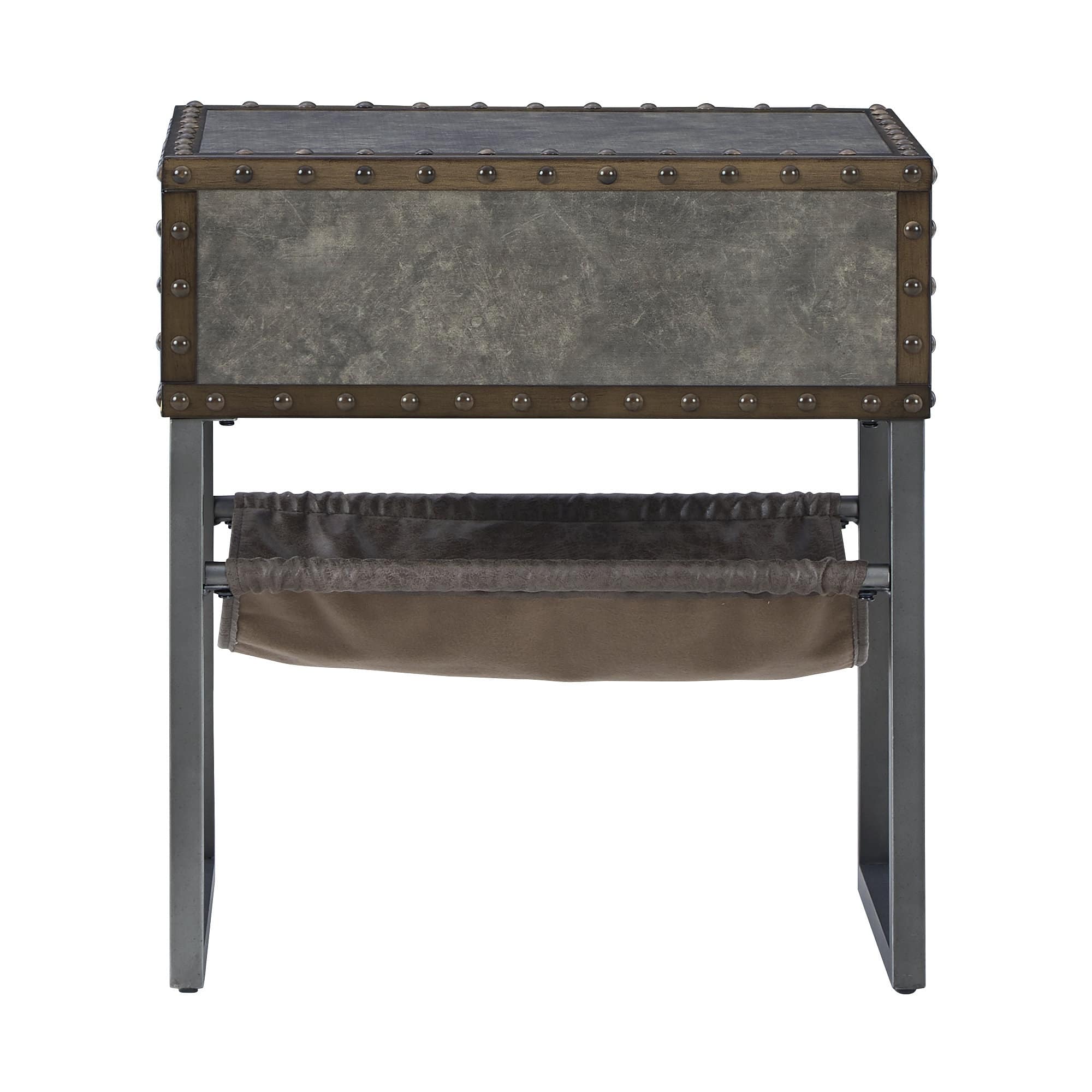Ashley Furniture Derrylin Brown Chair Side End Table - 16