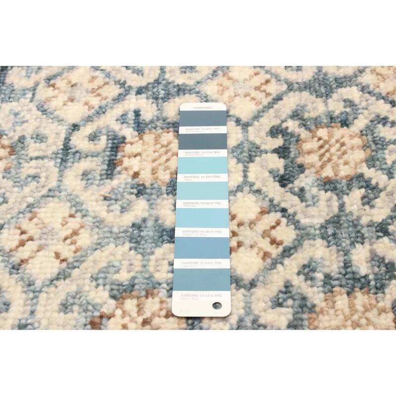 ECARPETGALLERY Hand-knotted Mystique Dark Teal Wool Rug - 2'5 x 7'9