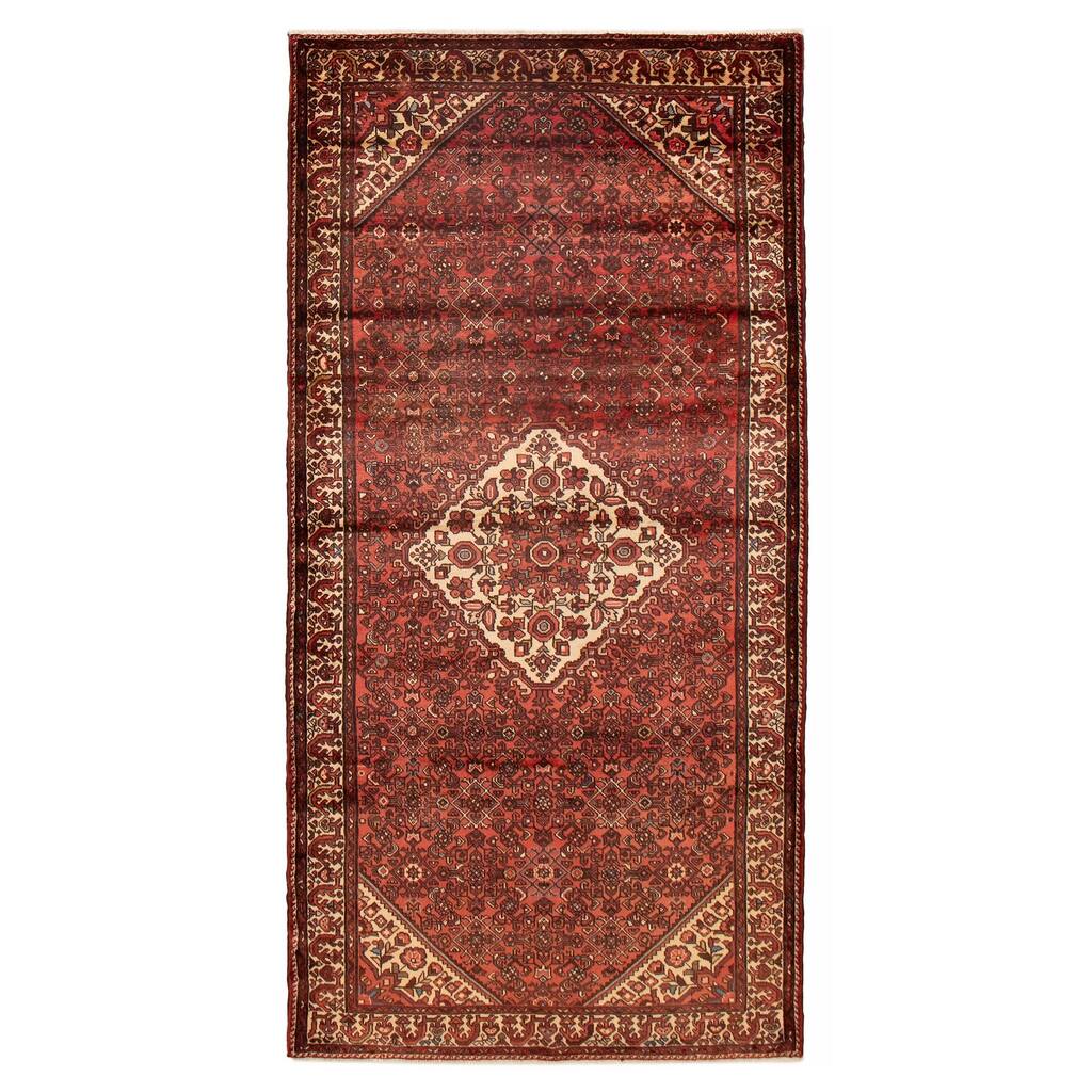 ECARPETGALLERY Hand-knotted Andelz Red Wool Rug - 4'11 x 9'11