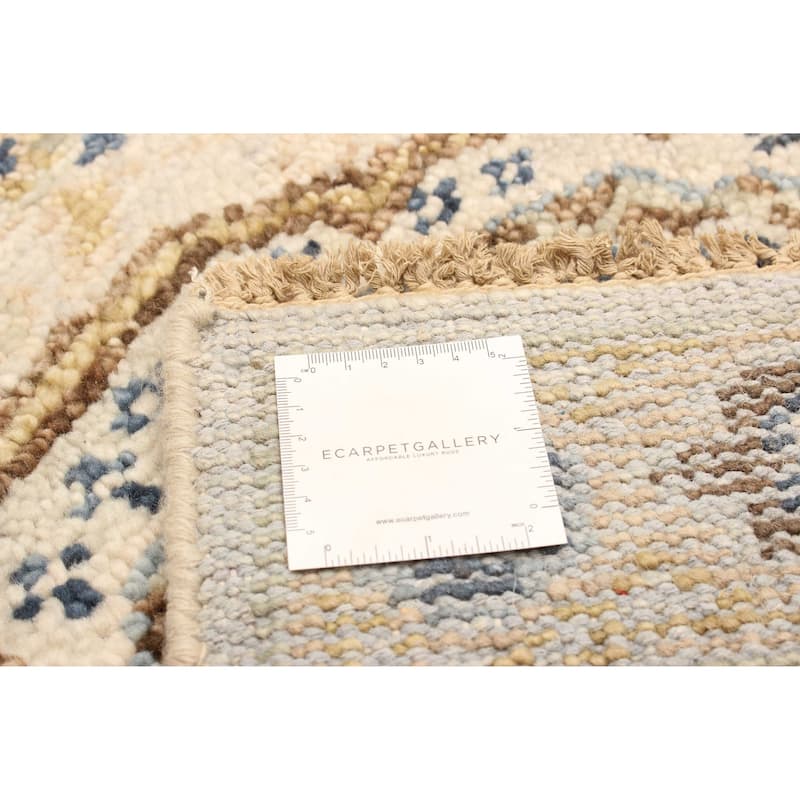 ECARPETGALLERY Hand-knotted Jules Serapi Light Grey Wool Rug - 2'6 x 8'0