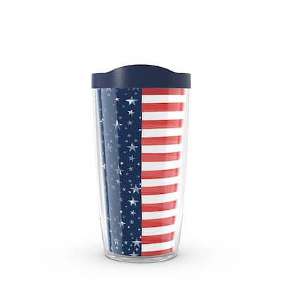 Tervis Americana Stars and Stripes Made in USA Double Walled Insulated Travel Tumbler, Classic
