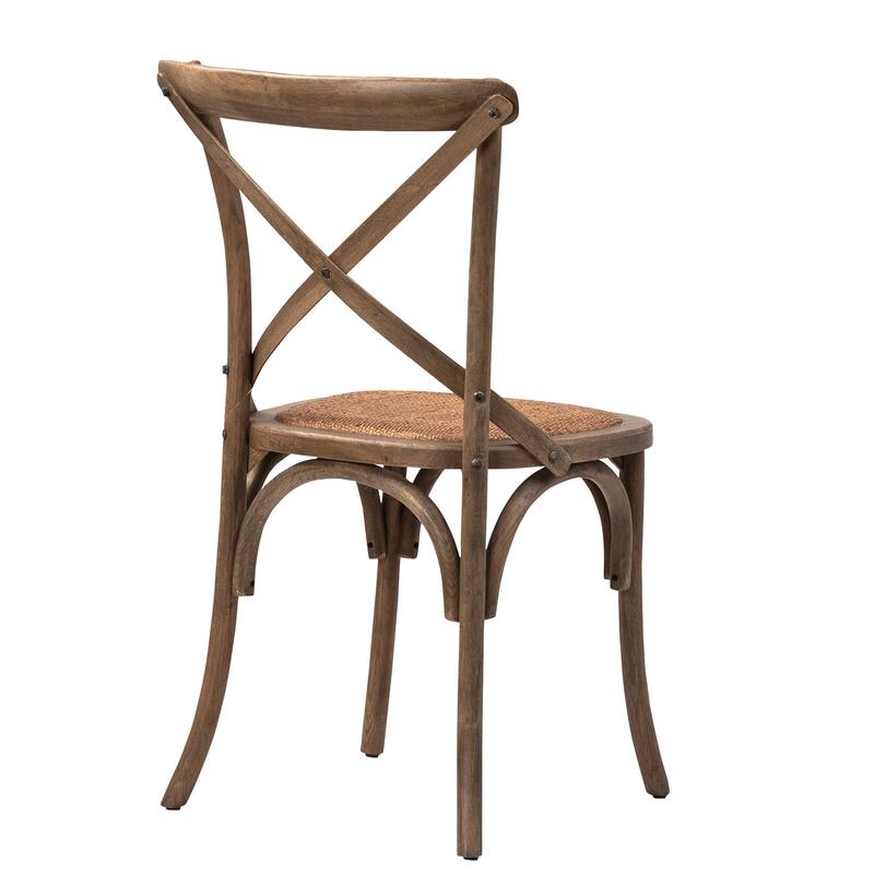 Grove Oak Wood Upholstered Dining Chair, Natural