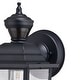 preview thumbnail 4 of 9, Vaxcel Lighting T0732 Bedford 10" Tall Outdoor Wall Sconce with Clear