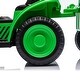 preview thumbnail 24 of 44, 12V Kids Ride On Electric Tractor Black Knight, 2WD, Non-Skid Tires, Bluetooth, Music, MP3, Foot Pedal & Storage Tug