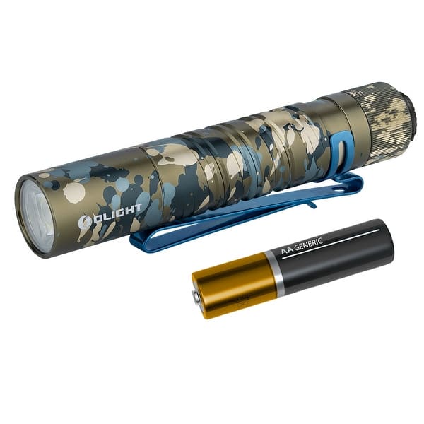 olight aa flashlight Olight I5T EOS Camouflage 300 Lumen 1x AA EDC Flashlight - Bed Bath &  Beyond
