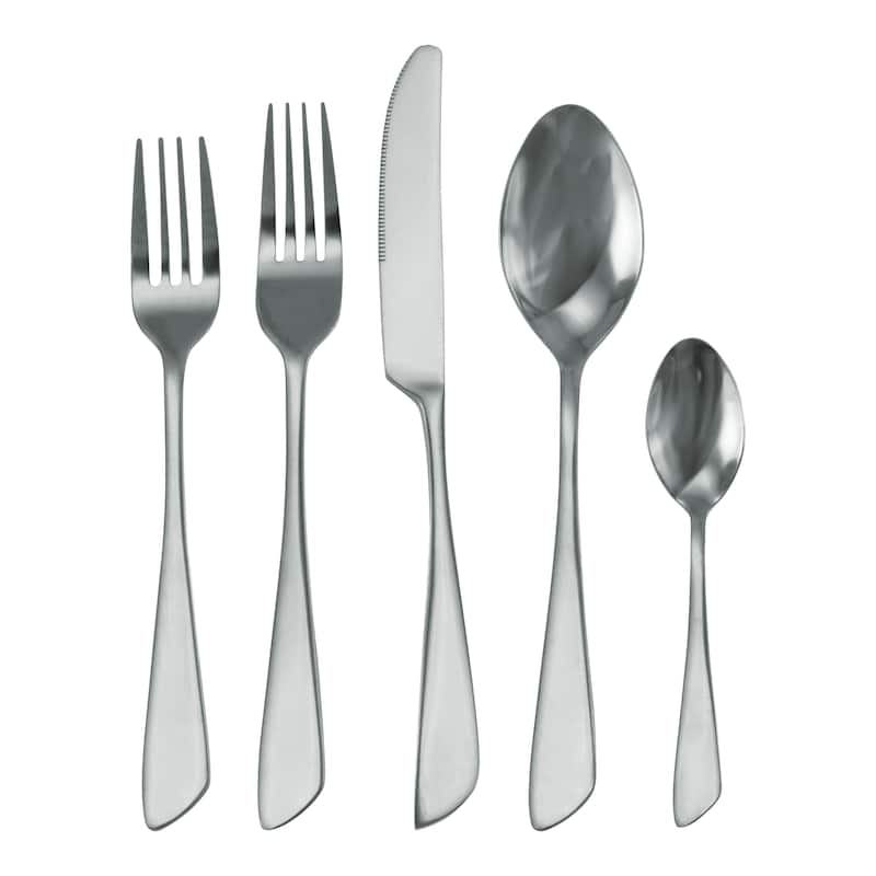 Witney 20 Piece Stainless Steel Service For 4 Mirror Polish Finish Silverware Set