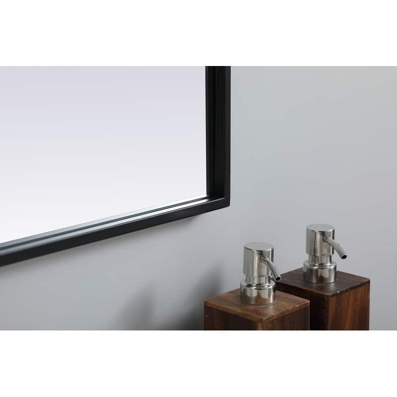 Indigo Home Metal Frame Arch Mirror 33x24 Inch