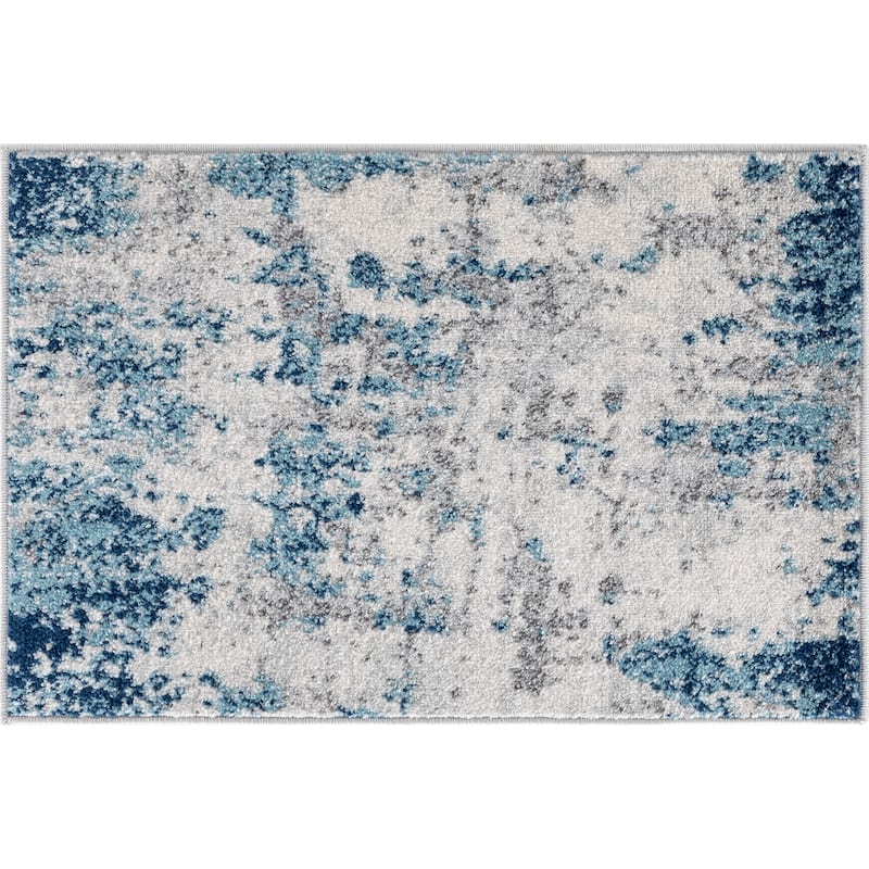 Gematria Industrial Abstract Indoor Area Rug