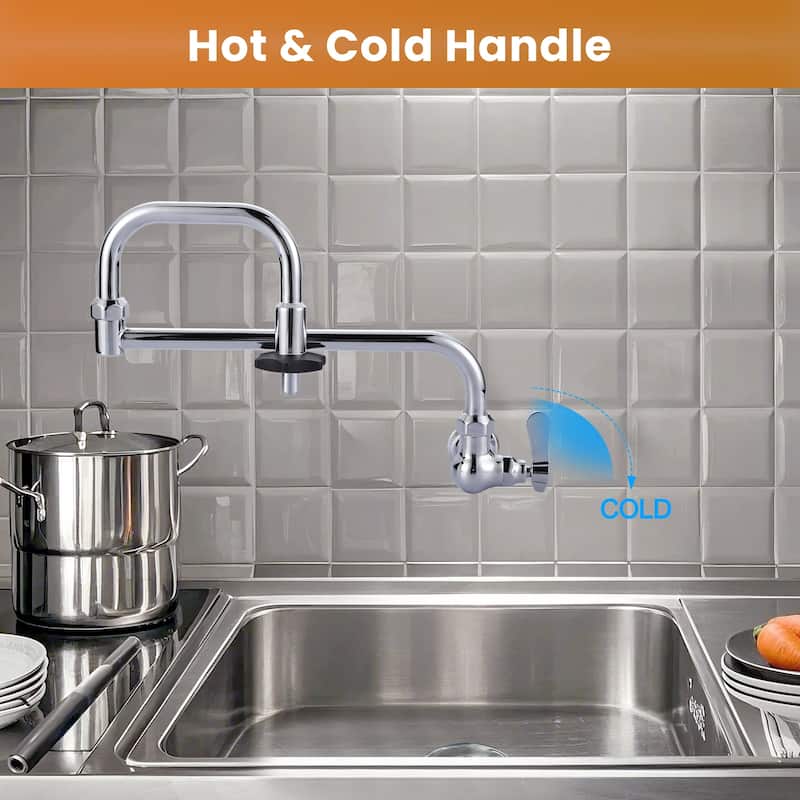 WOWOW Modern Single-Handle Wall-Mounted Filler Faucet