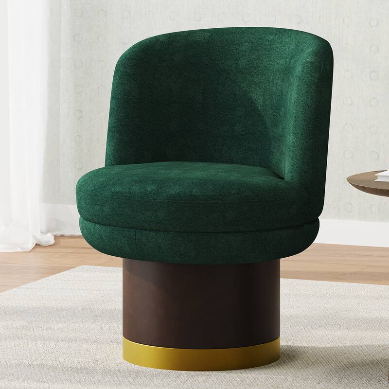 360°Swivel Accent Chair Round Swivel Chair Barrel Chair Upholstered Swivel Chair for Living Room, Bedroom or Apartment