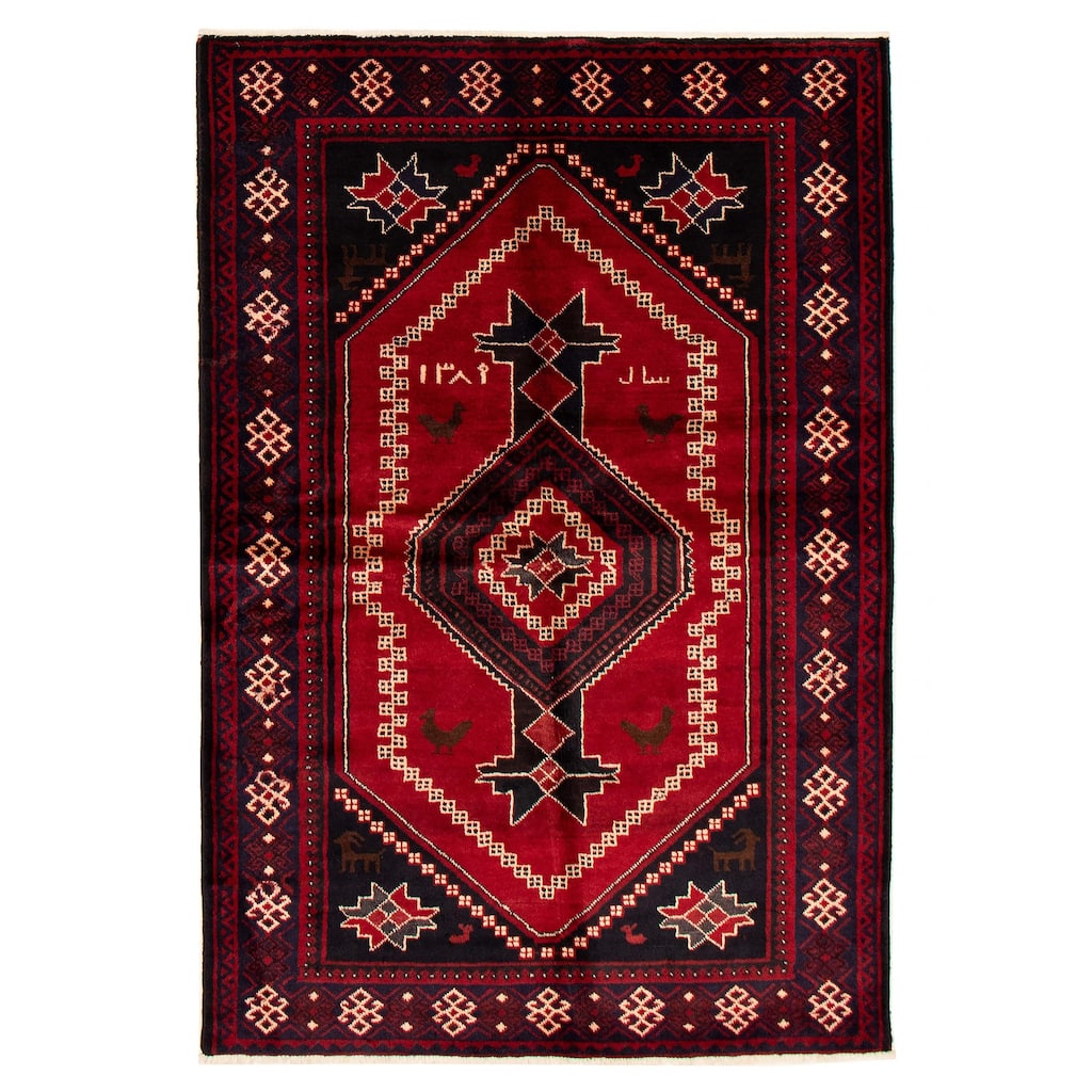 Melis Vintage Red Rug 5'5" x 8'2" - 5'5 x 8'2