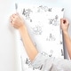 preview thumbnail 3 of 3, Disney Winnie the Pooh Playmates White & Blue Wallpaper