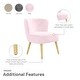 preview thumbnail 11 of 33, Avenue Greene Eden Boucle Kids Accent Chair with Natural Legs