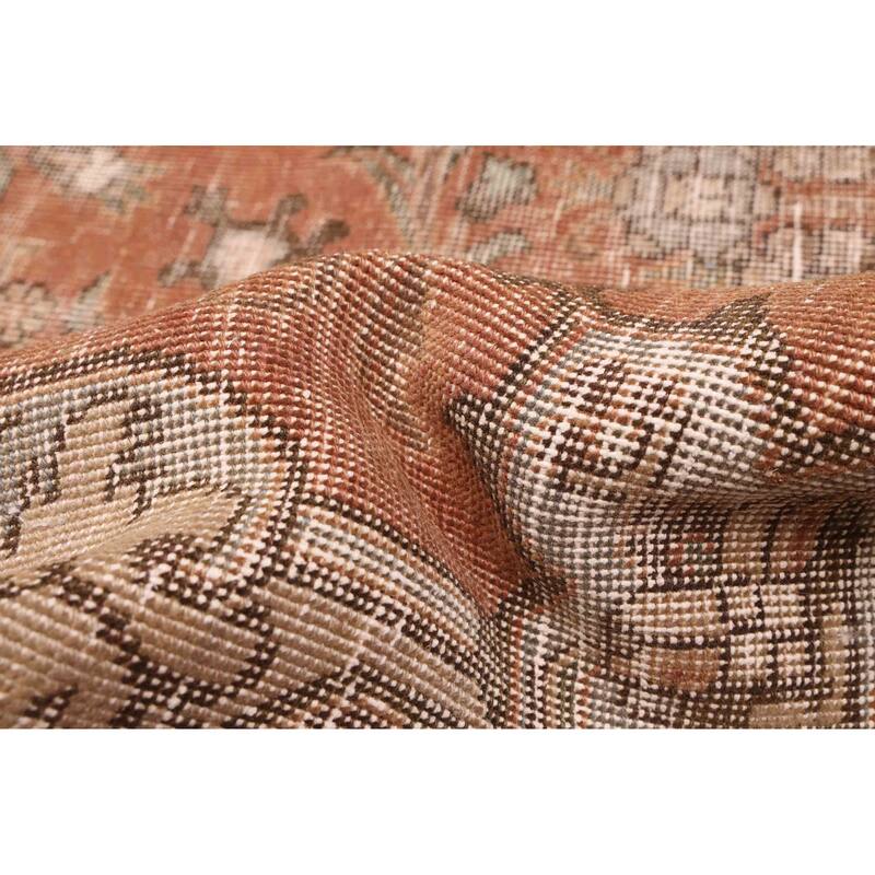 ECARPETGALLERY Hand-knotted Antalya Vintage Brown Wool Rug - 9'3 x 12'2