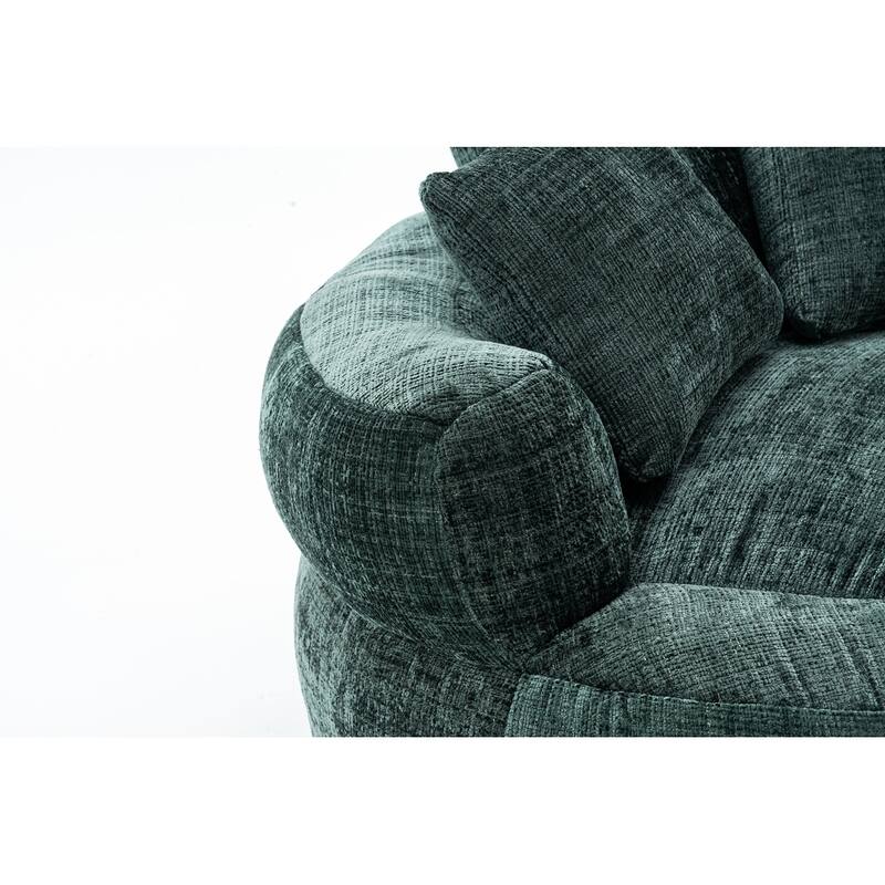 Round Bean Bag Chairs for Soft Chenille Cover