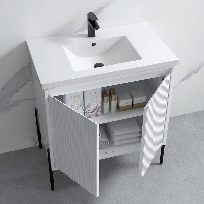 Ripple 30" Single Bathroom Vanity Kit (Assembly Required)