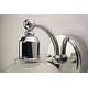 preview thumbnail 3 of 2, Hollow 1-Light Wall Sconce - Polished chrome