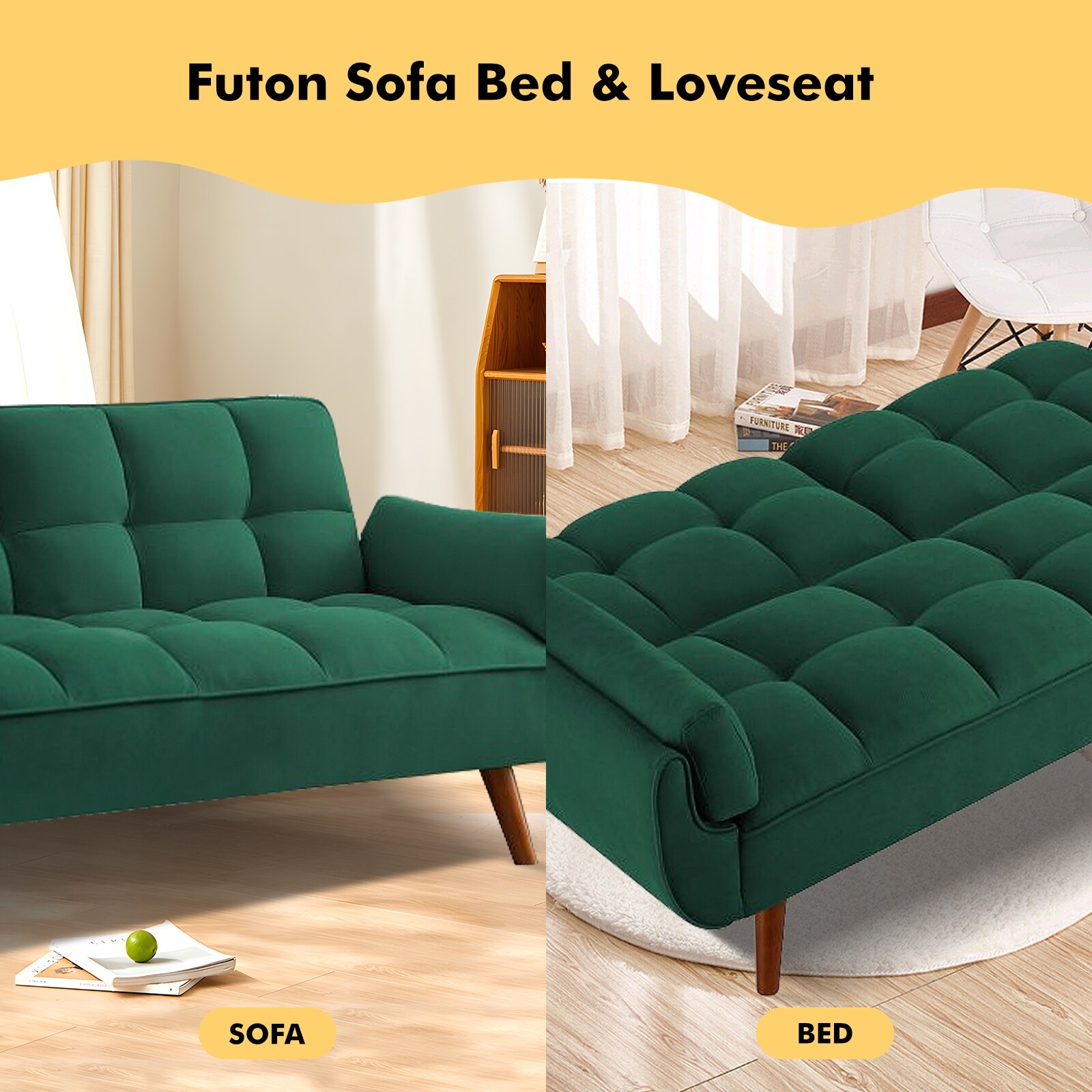 Reclining futon top