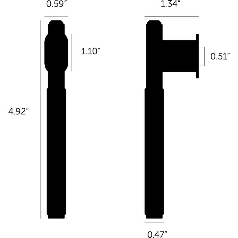Buster + Punch ULB-074580 Linear 4-15/16" Long Luxury Designer - Steel