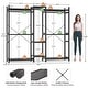 preview thumbnail 13 of 65, Bamboo Closet System Clothes Rack, Large Freestanding Garment Rack Clothing Rack for Hanging Clothes