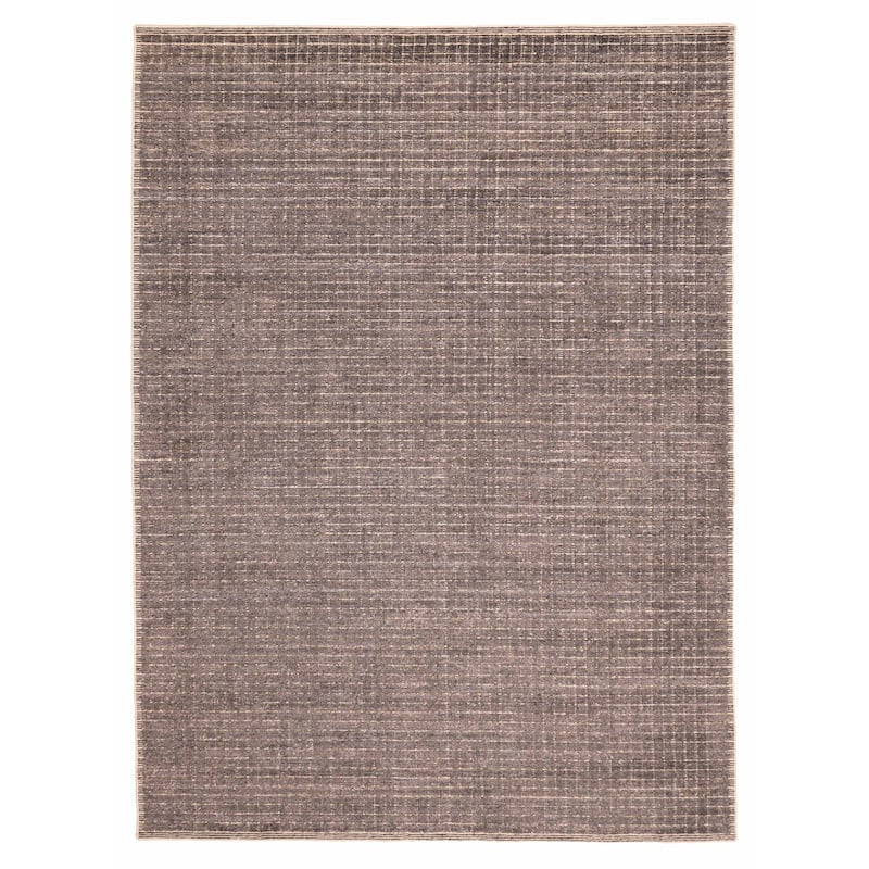 ECARPETGALLERY Hand Loomed Ananda Dark Grey Silk Rug - 8'6 x 11'6
