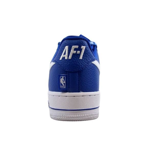 Shop Nike Men S Air Force 1 07 Lv8 Game Royal White Nba 823511 405