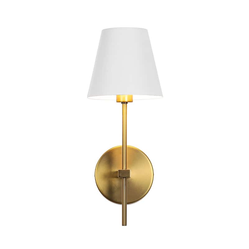 Minimalist 1-Light Metal Cone Shade Wall Sconce - 5.5 in