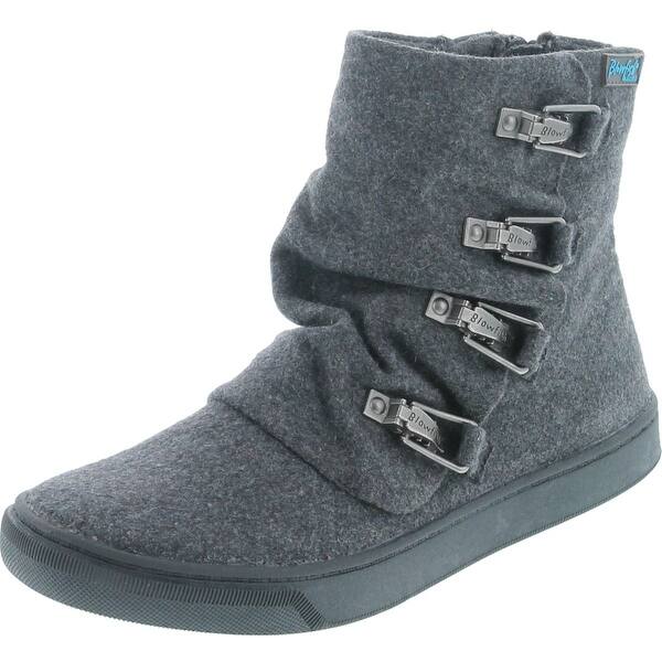 Blowfish Womens Pippy Fashion Boots Grey 2 Tone Flannel Overstock 29364645