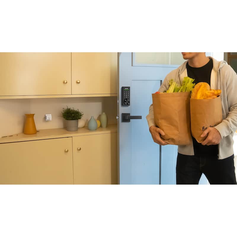 Philips Bluetooth Touchscreen Smart Deadbolt with Wi-Fi Bridge & Square Zinc Lever Set