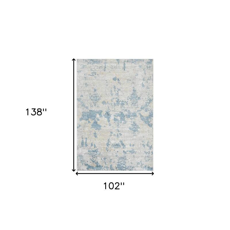HomeRoots Abstract Contemporary Rectangle Area Rug