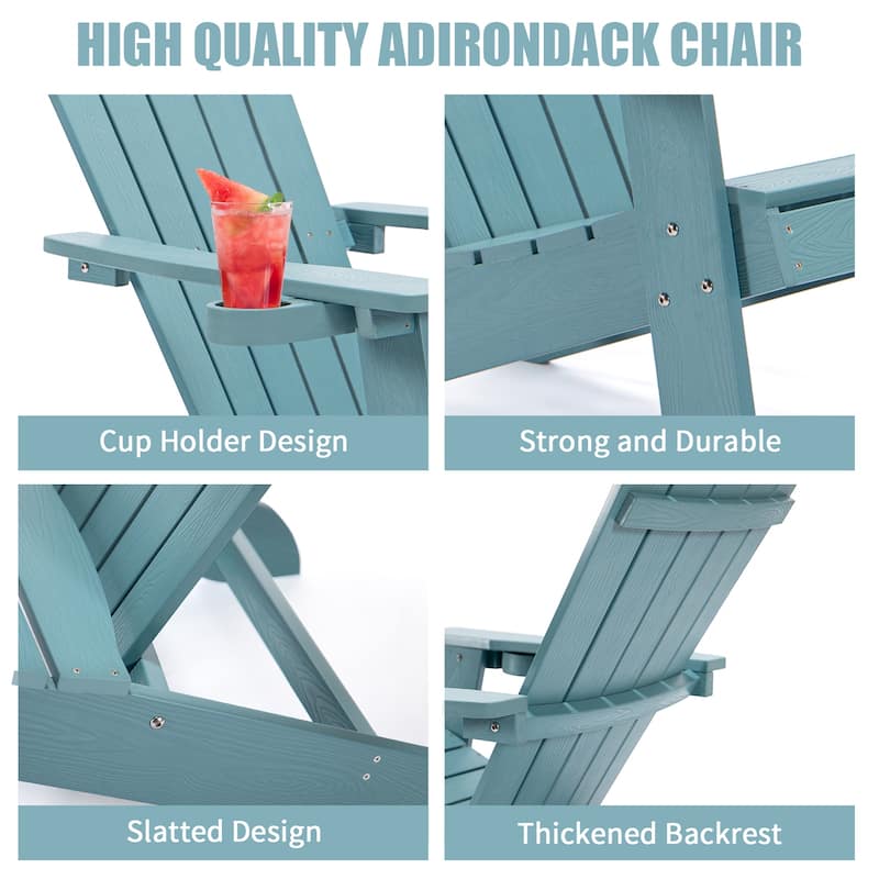 Backyard Furniture Painted Seating with Cup Holder For Lawn Outdoor
