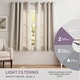 preview thumbnail 17 of 55, EXCLUSIVE HOME Loha Linen Grommet Top Curtain Panel Pair