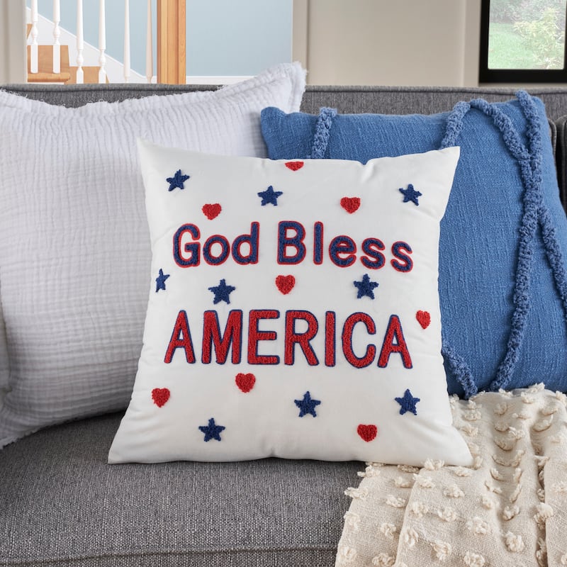 Mina Victory Holiday Pillows Quotes & Sayings Throw Pillow