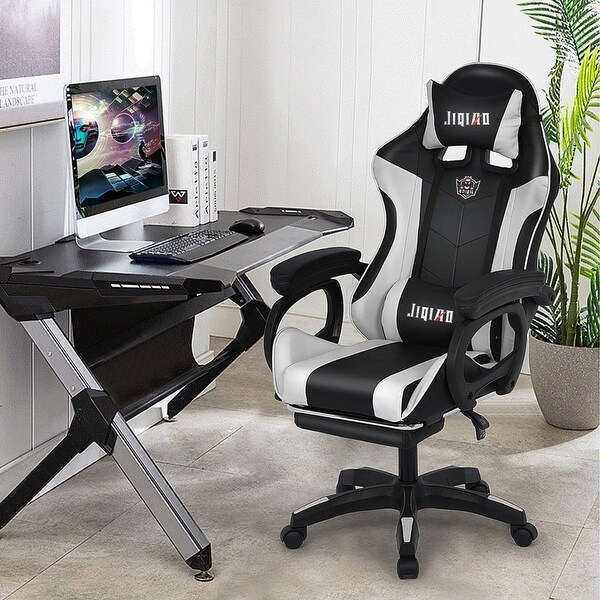 Gaming Chair With Bluetooth Light Seat Height Adjustment Racing