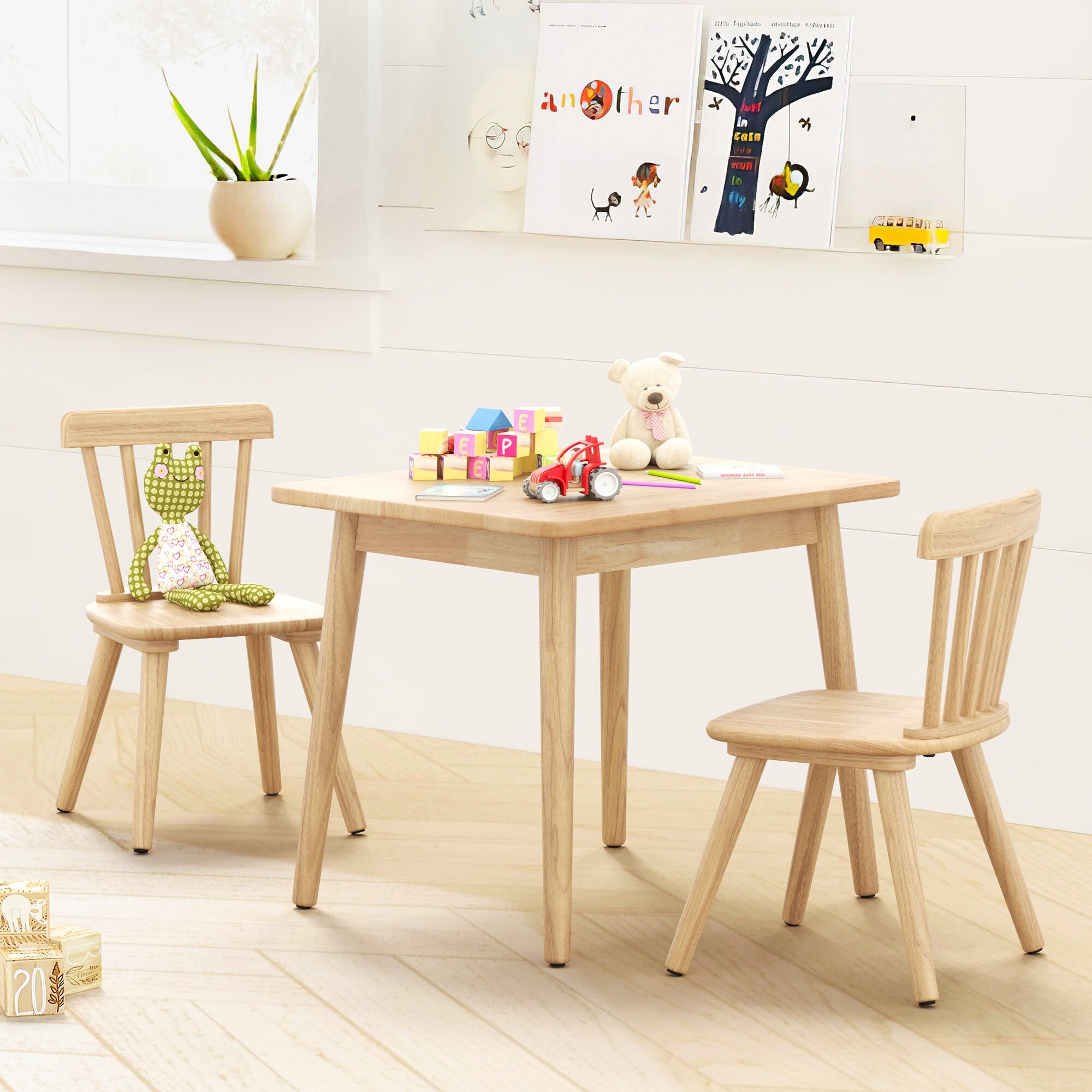 CHILDREN S WOODEN artist TABLE