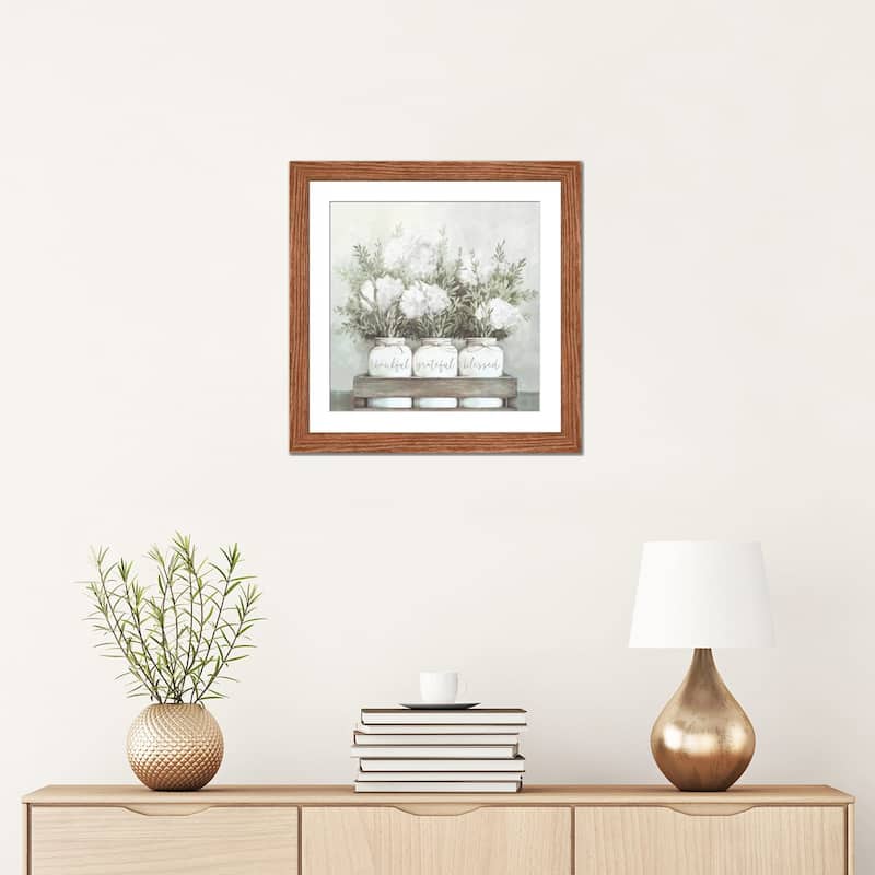 iCanvas "White Flower Jars" by Dogwood Portfolio