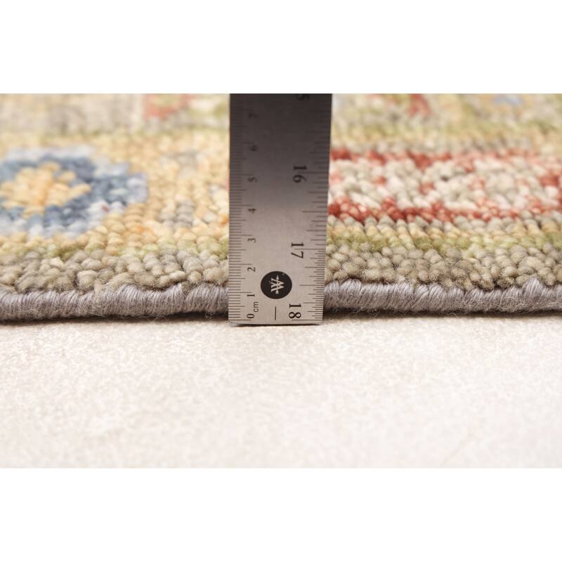 ECARPETGALLERY Hand-knotted Mamluk Sage Wool Rug - 2'6 x 7'10