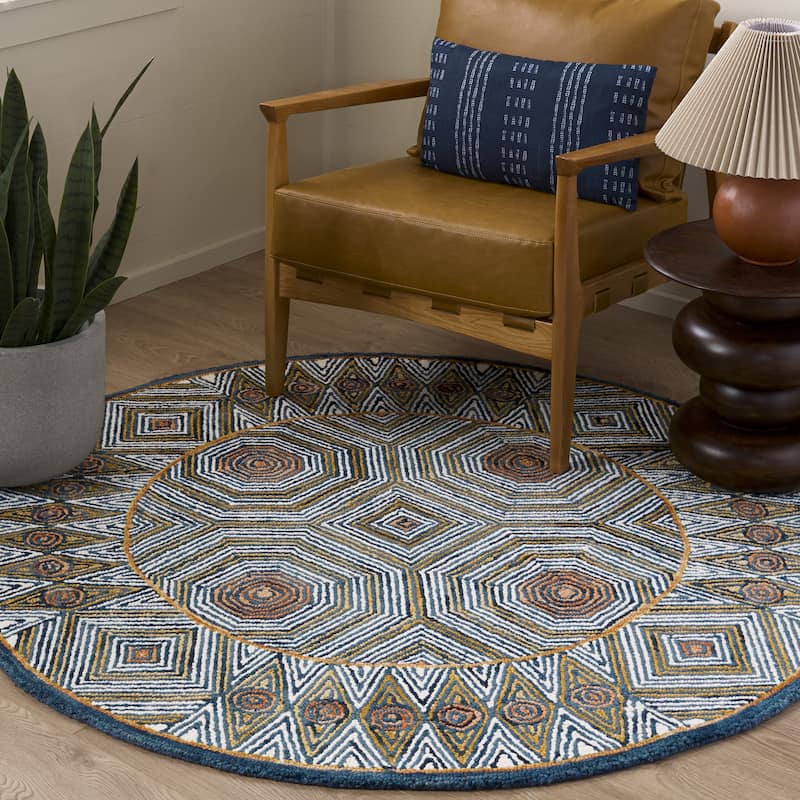 SAFAVIEH Handmade Micro-Loop Hiltrud Modern Wool Rug