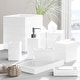 preview thumbnail 1 of 8, Kassatex Cabana White Bath Accessory collection
