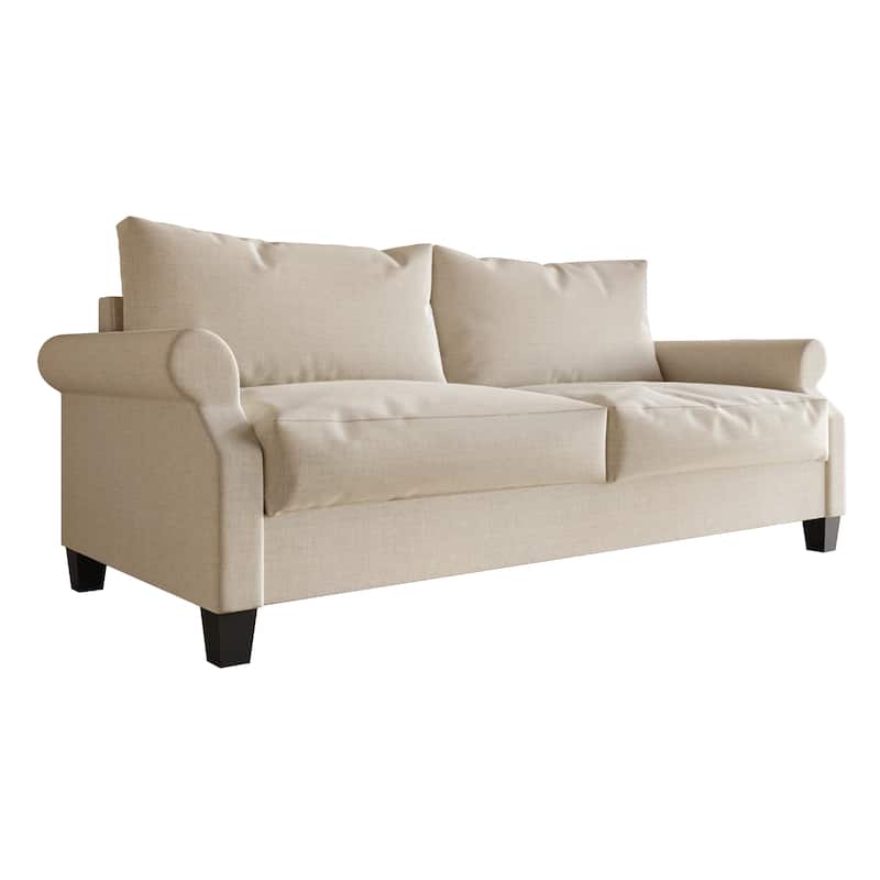 CraftPorch Classic Linen Upholstered Sofa