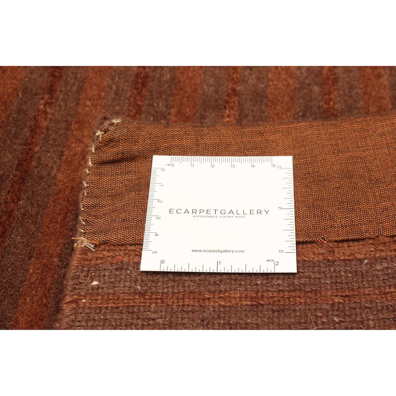 ECARPETGALLERY Hand-knotted Opulence Brown Wool Rug - 3'2 x 11'6
