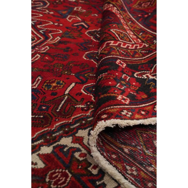 Hand Knotted Oriental 100% Wool Carpet Traditional Medallion Red Heriz Area Rug - 13' 1'' X 9' 7''