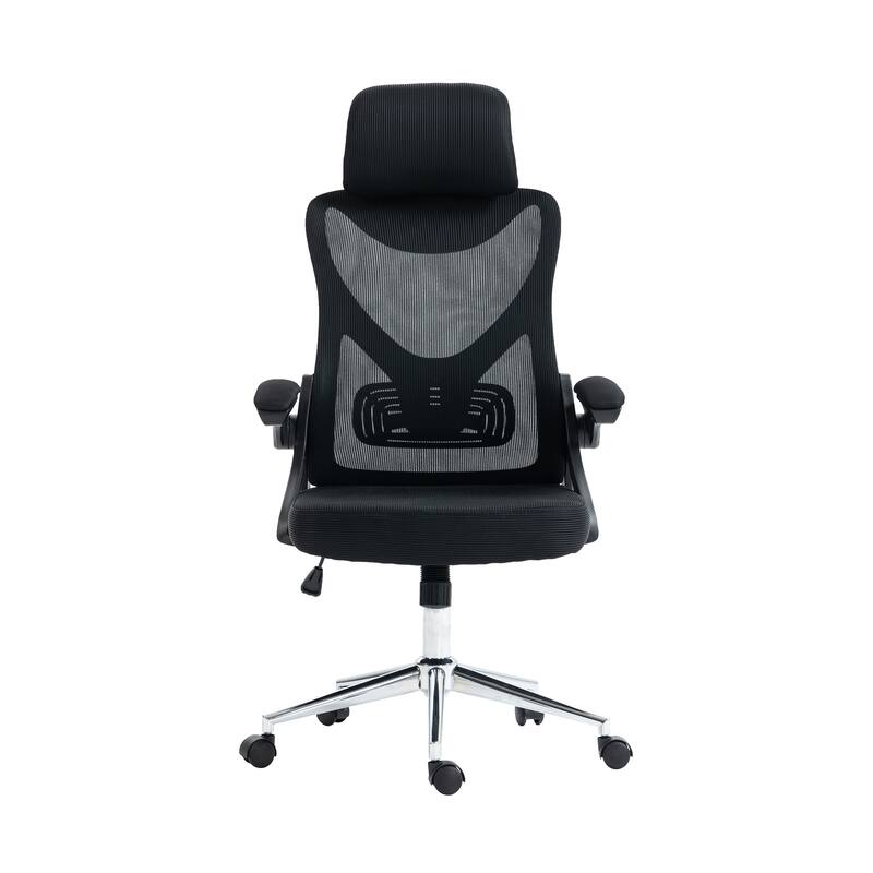 Techni Mobili Ergonomic Office Chair with Adjustable Headrest and Lumbar Support