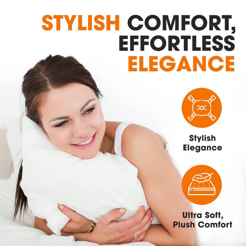 Cheer Collection Set of 2 Soft and Plush Throw Pillows