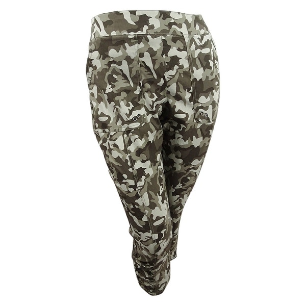 INC International Concepts Womens Camouflage Cropped Pants Glamorous Camo
