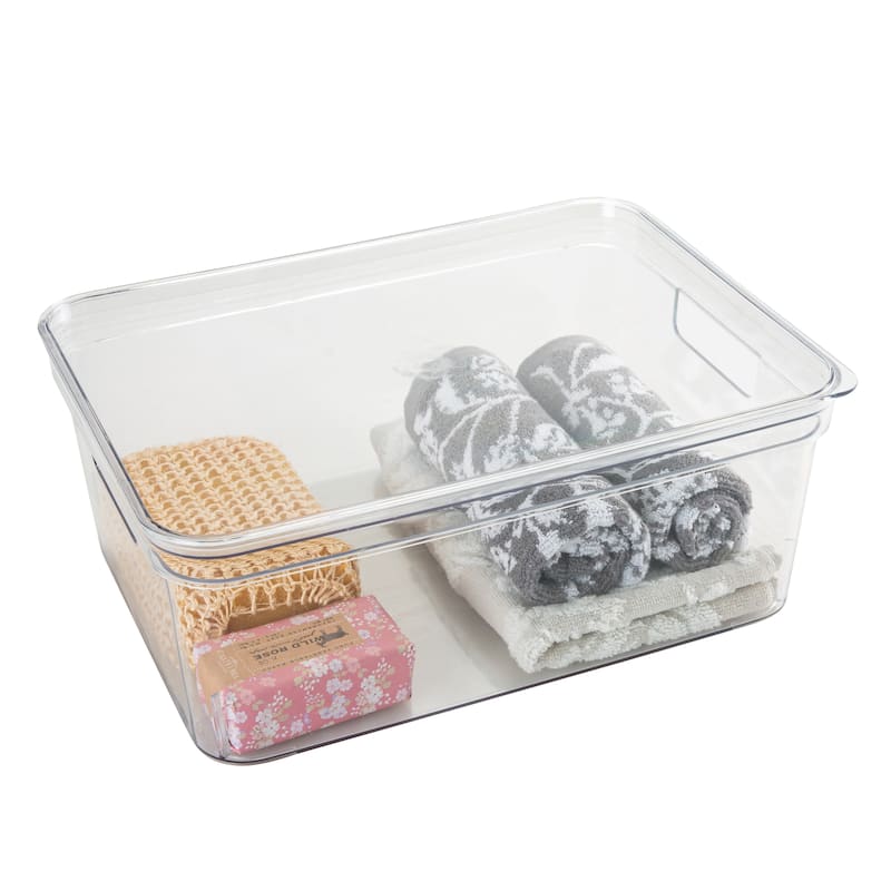 Simplify Medium Lidded Storage Bin - 14.17" x 10.4" x 5.5"