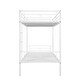 preview thumbnail 21 of 23, Twin Over Twin Bunk Bed with Ladder, Metal Bed with Full-Length Guardrail, Kid's Bed for Small Space, Bedroom, Silver